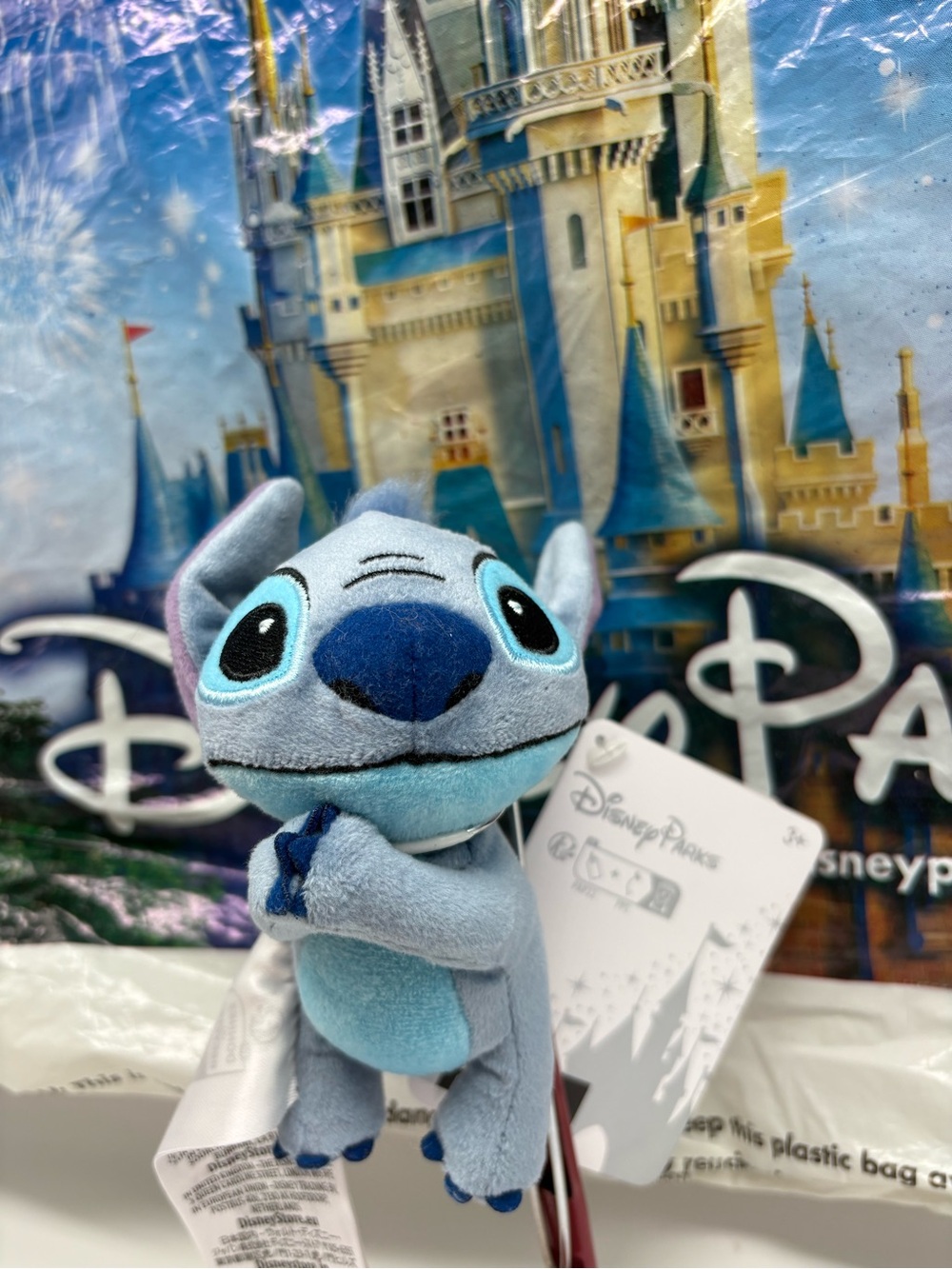 Disney Parks Stitch Plush Wearable Magnetic Toy Purse Charm